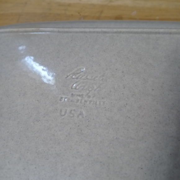 Vintage Russel Wright Steubenville Serving Grey Granite Platter.🍱Nice Gift.🎁🏇 - Picture 4 of 10